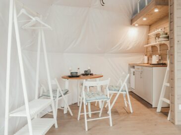 Liten stuga inifrån